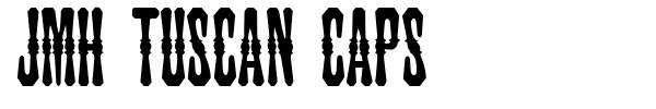 JMH Tuscan CAPS font preview